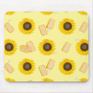 sunflower power mouse pad