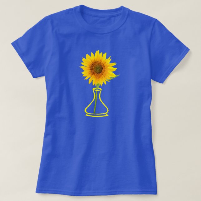 Sunflower Power, Summer Time Sunshine T-Shirt (Design Front)