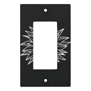 Sunflower Pretty flower multi-colored wildflower Light Switch Cover