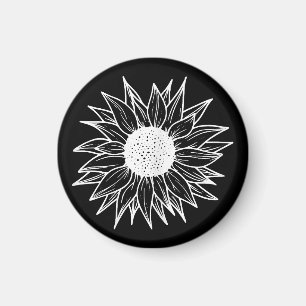 Sunflower Pretty flower multi-colored wildflower Magnet