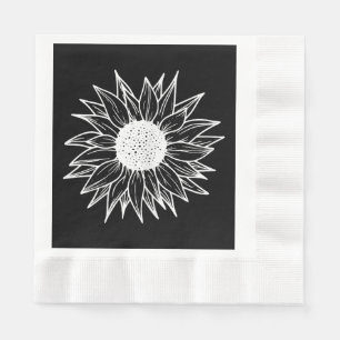 Sunflower Pretty flower multi-colored wildflower Napkins