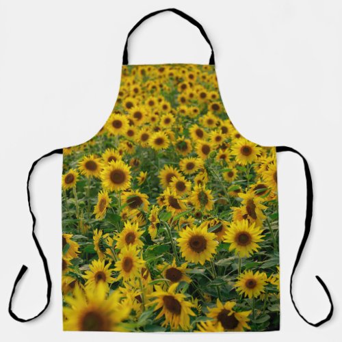 Sunflower print apron