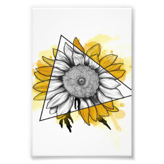 Sunflower Prism- Unique Funny Birthday Gift Photo Print
