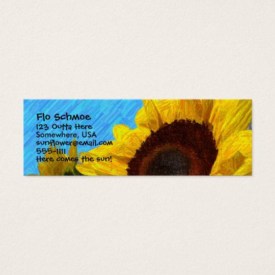 Sunflower Profile Card