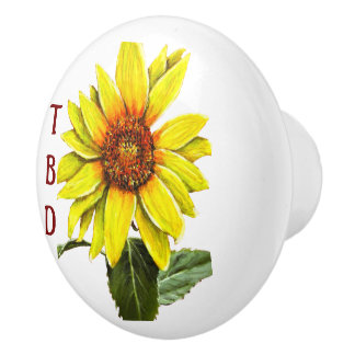 Sunflower Pull Knob