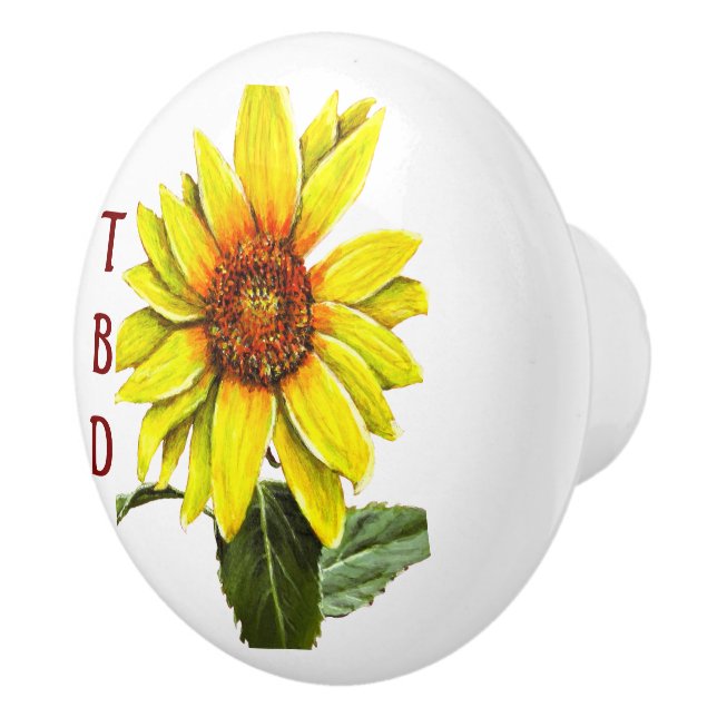 Sunflower Pull Knob (Right)