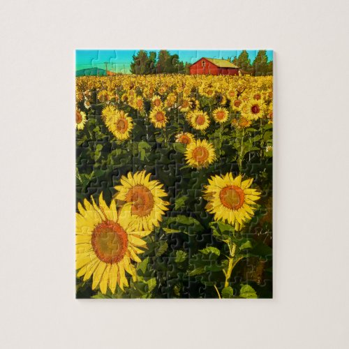 Sunflower Puzzle by Francoise