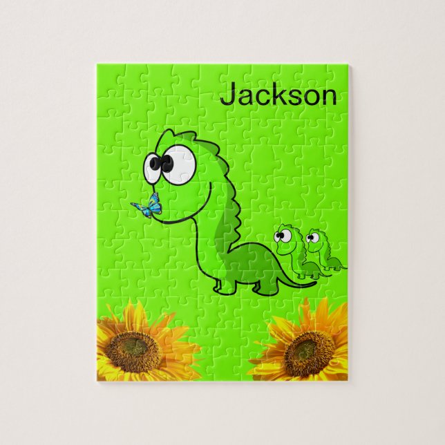 Sunflower Puzzles Floral Dinosaur (Vertical)