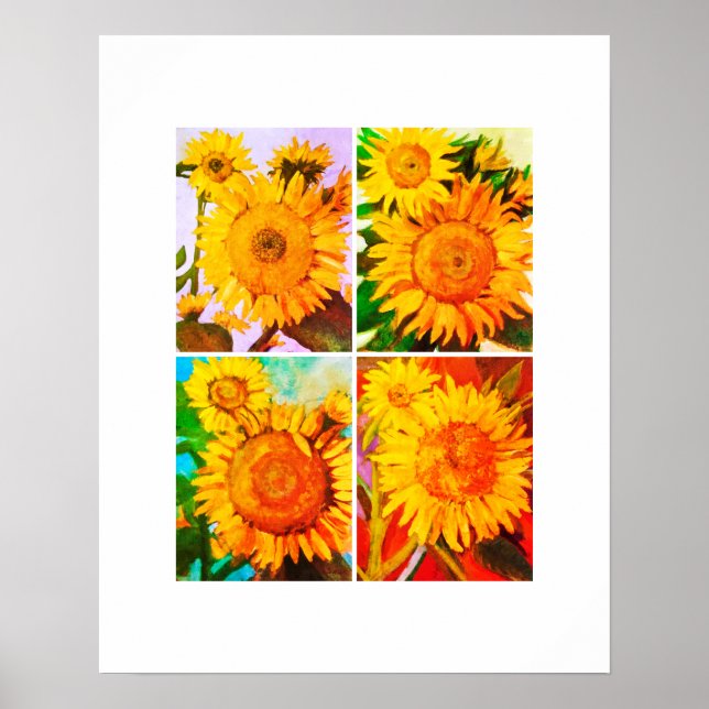 Sunflower Quad Poster (Front)
