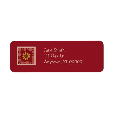 Sunflower Quilt Customizable Address Labels
