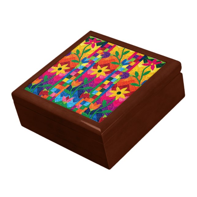 Sunflower Quilt Gift Box (Side)