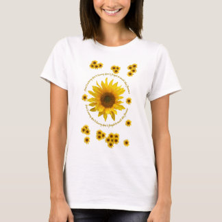 Sunflower Quote T Shirt