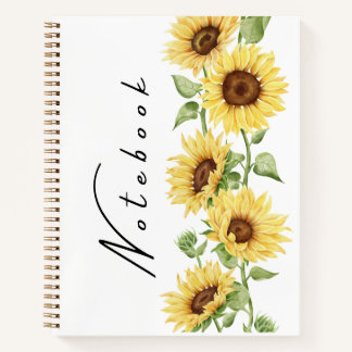 Sunflower Radiance Notebook