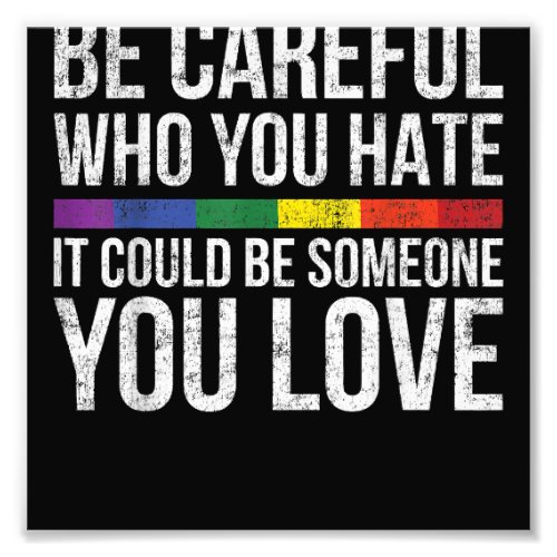 Sunflower Rainbow Love Is Love LGBT Lesbian Gay Pr Photo Print