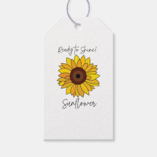 Sunflower Ready To Shine Sunflower Gift Tags