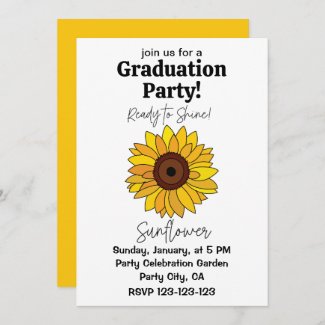 Sunflower Ready To Shine Sunflower Graduation