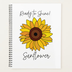 Sunflower Ready To Shine Sunflower Planner