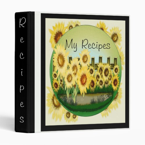 Sunflower Recipe Binder