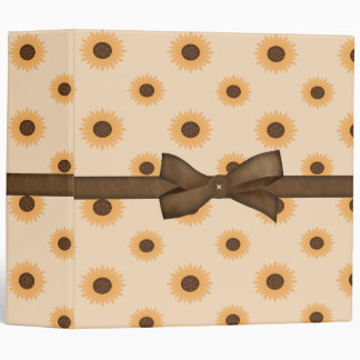 Sunflower Recipe Book / 2 Inch Binder