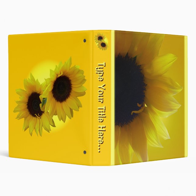 Sunflower Recipe Book - Flavorites Recipe Book 3 Ring Binder (Background)