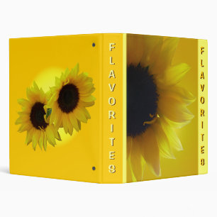 Sunflower Recipe Book - Flavorites Recipe Book Binder