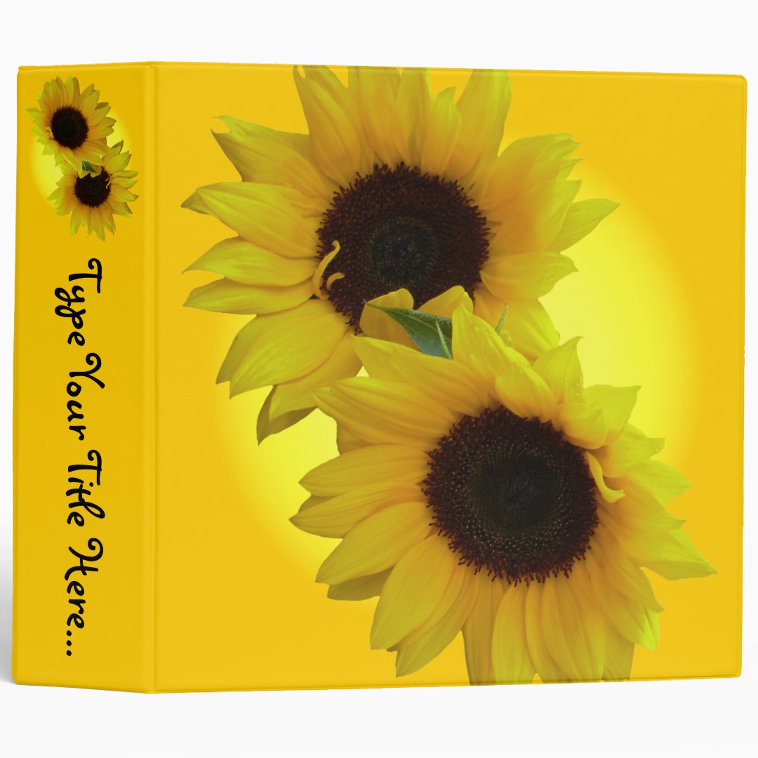 Sunflower Recipe Book Flavorites Recipe Book Binder Zazzle