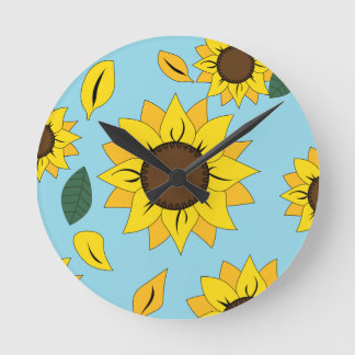 Sunflower Reign Clock