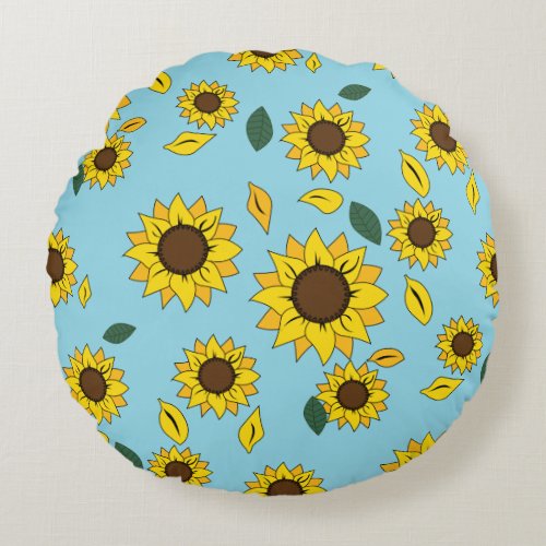 Sunflower Reign Throw Pillow