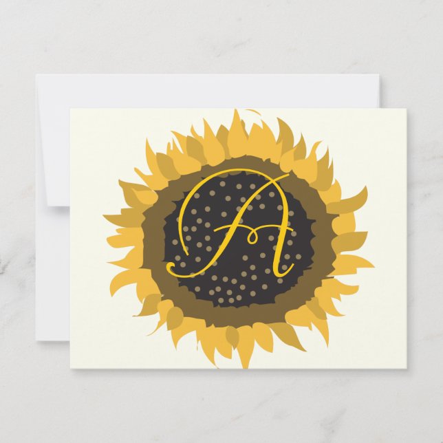 Sunflower Response Card (Front)