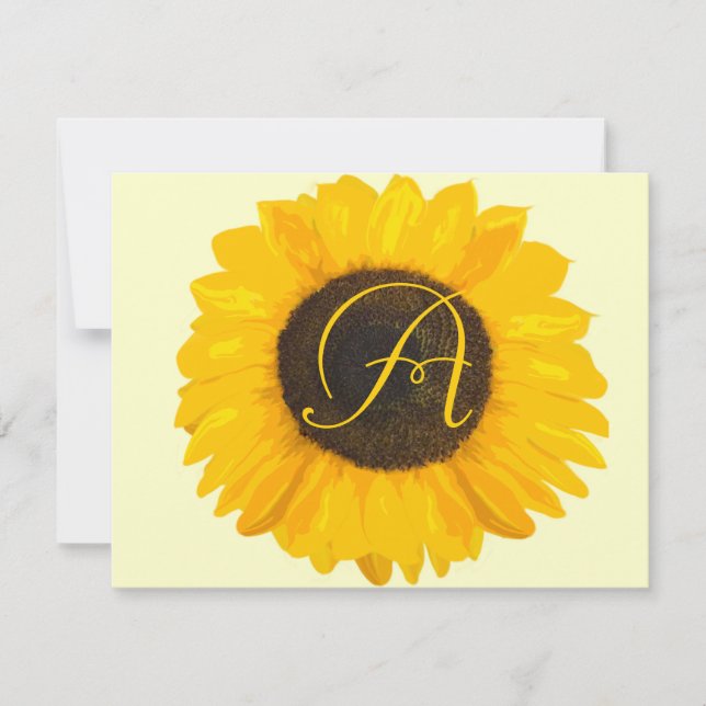 Sunflower Response Card (Front)
