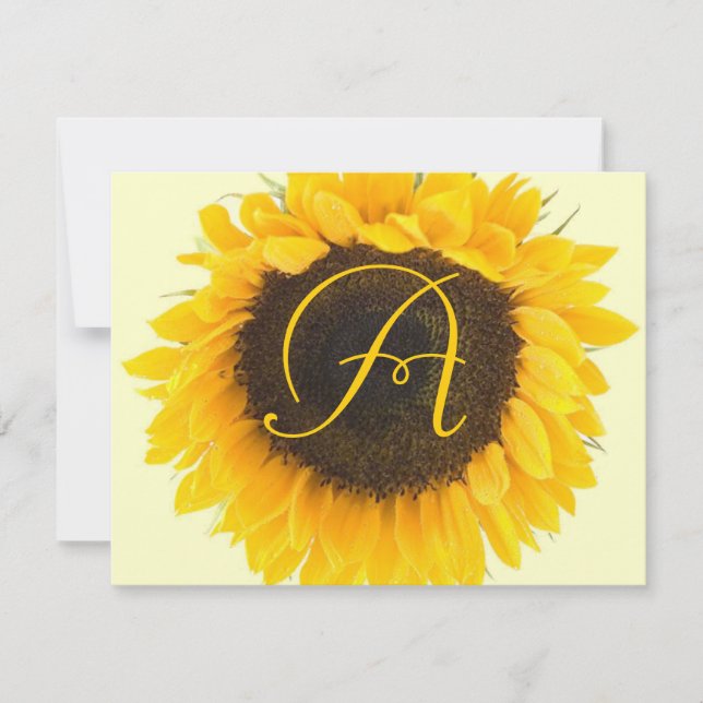 Sunflower Response Card (Front)