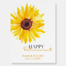 Sunflower Retirement Welcome Sign | Teacher/Admin