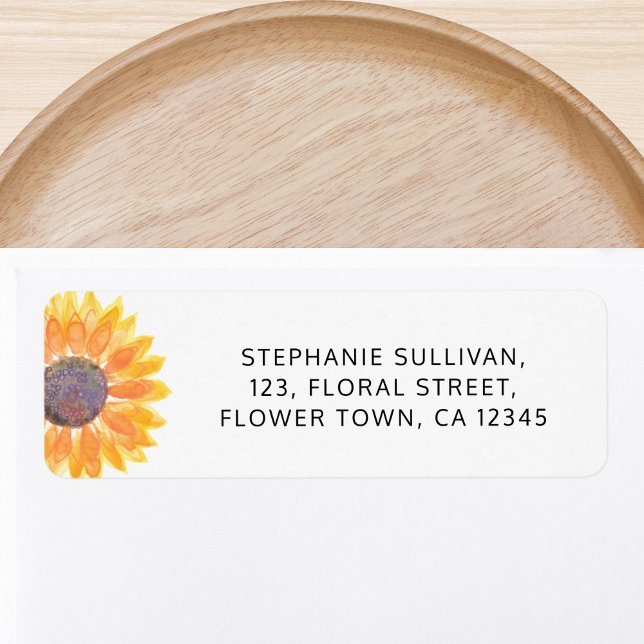 Sunflower Return Address  Label (Creator Uploaded)