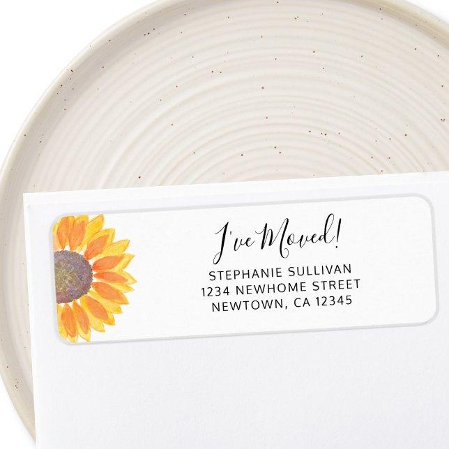 Sunflower Return Address  Label (Creator Uploaded)