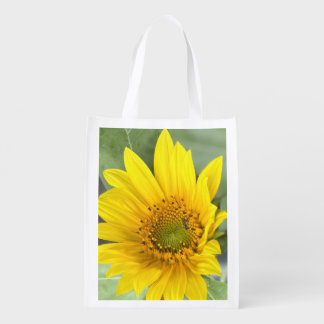 Sunflower reusable grocery bag