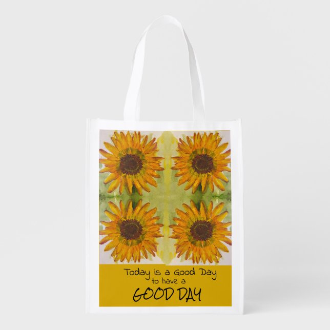 Sunflower Reusable Grocery Bag (Front)
