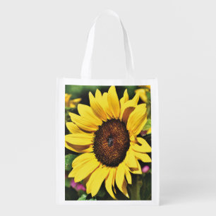 Sunflower Reusable Grocery Bag