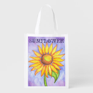 Sunflower Reusable Grocery Bag