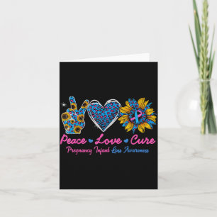 Sunflower Ribbon Pregnancy Infant Loss Awareness C Card