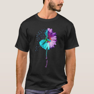 Sunflower Ribbon Suicide Prevention Awareness Men  T-Shirt