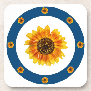 Sunflower Ring Beverage Coaster