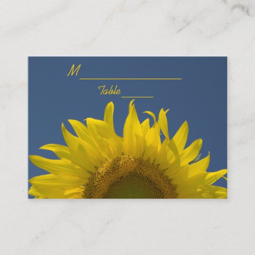 Sunflower Rising Wedding Place Card Business Card Templates