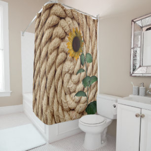 Sunflower Rope Shower Curtain