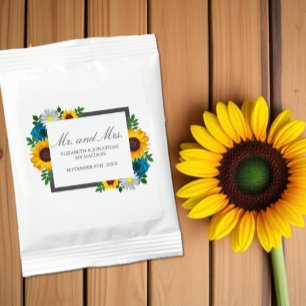 Sunflower Rose Daisy Floral Wedding Lemonade Drink Mix