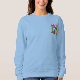 Zazzle Women's Monogram Embroidered Sweatshirt