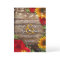 Sunflower & Roses Rustic Wood Lights Invitation
