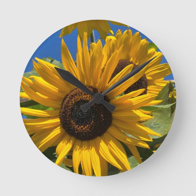Sunflower Round Clock (Front)
