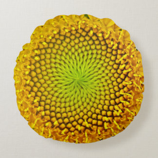sunflower round pillow
