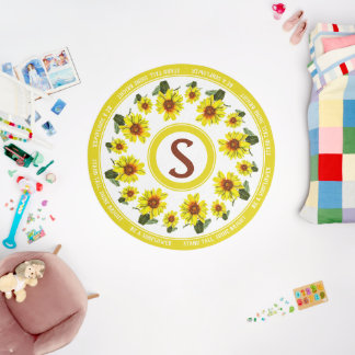 Sunflower Round Rug