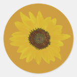 Sunflower Round Sticker